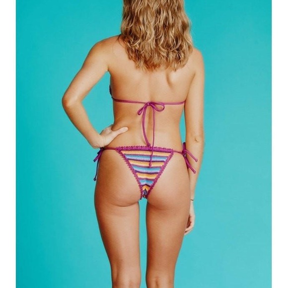 PURPLE CROCHET SWIM TOP SIZE MEDIUM. NWT!! - Picture 7 of 8